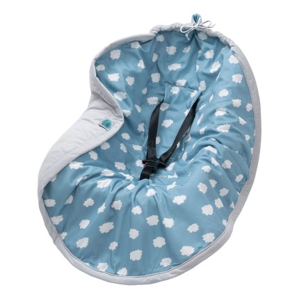 Otulacz do fotelika SILVER+CIEMNE CHMURKI  0-8M / Pink no More