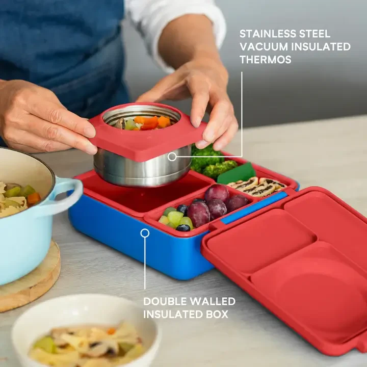 OMIEBOX lunch box z termosem, Scooter Red / OMIE