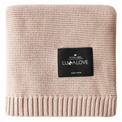 Bambusowy koc 80x100 - karmelowy beż / Lullalove