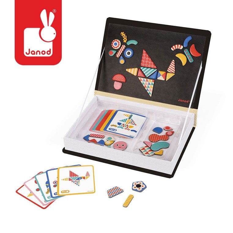 Magnetyczna układanka Kształty Magnetibook kolekcja 2018 / Janod