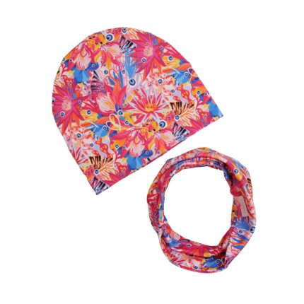 Czapka z kominem wiosenno-jesienna PARADISO / UL&KA