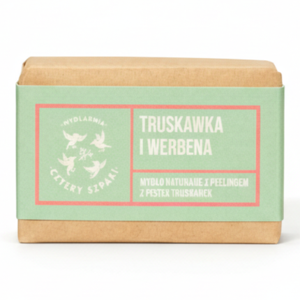 Mydło Truskawka i Werbena, 110 g / Mydlarnia Cztery Szpaki