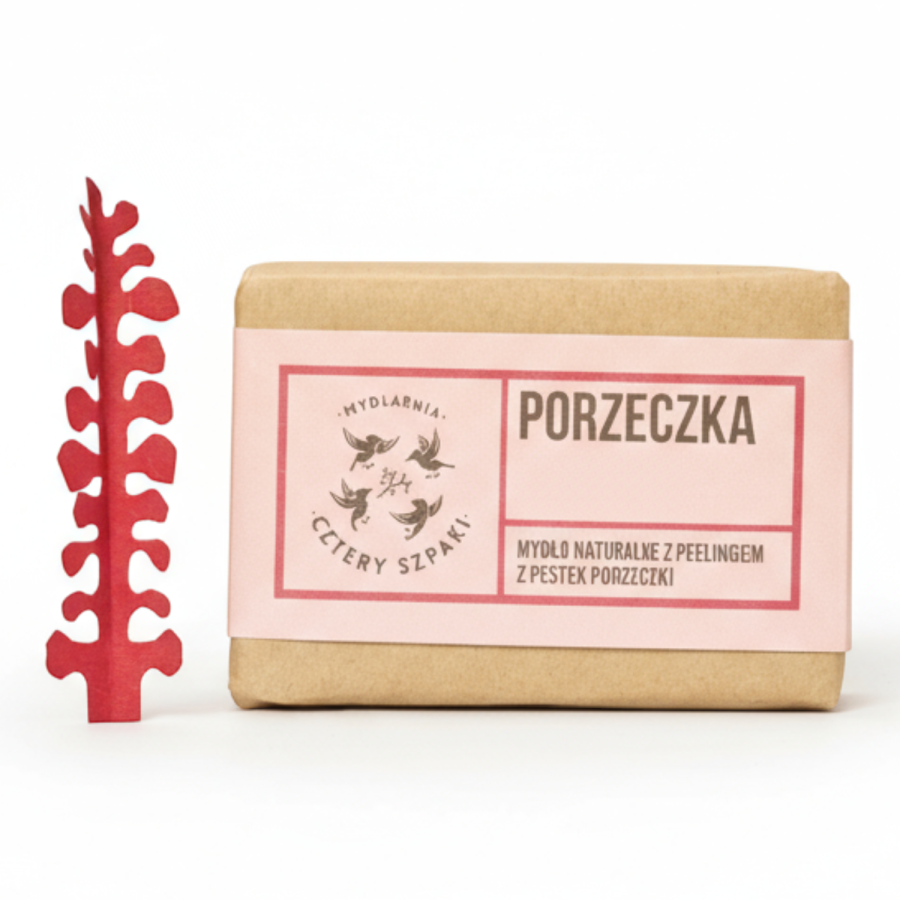 Peelingujące mydło Porzeczka 110g / Mydlarnia Cztery Szpaki
