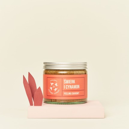KRÓTKI TERMIN: Świerk i Cynamon - peeling cukrowy, 250 ml / Mydlarnia Cztery Szpaki