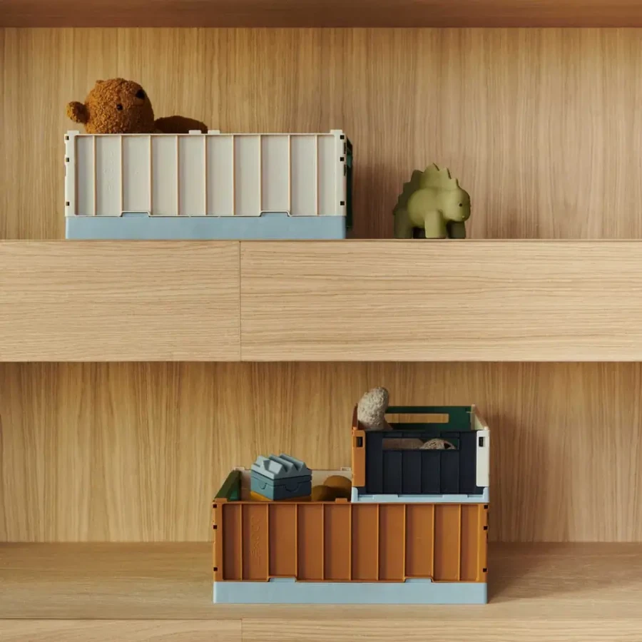 Duża skrzynka Weston L - Sea blue multi mix / Liewood