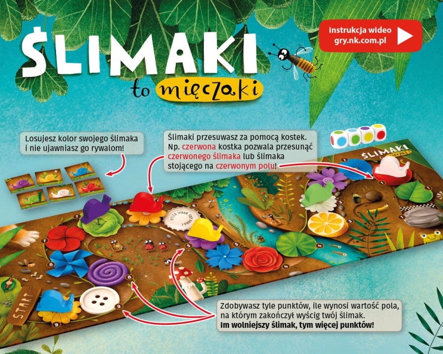 Ślimaki to mięczaki - Gra planszowa