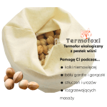 Termofor z pestką wiśni Termofoxi Biało-czarny / Mom's care