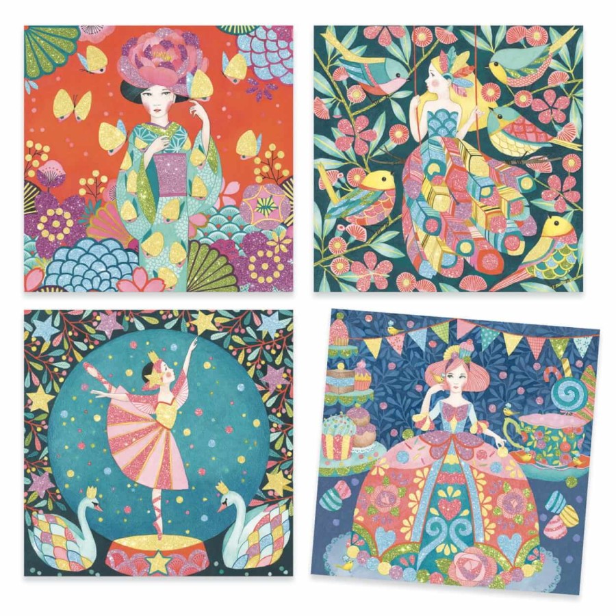 Zestaw artystyczny z brokatem MARZENIA / Djeco DJ09517