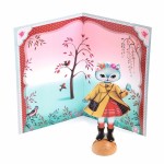 Mała przebieralnia z naklejkami KOTKI / Djeco DJ09859