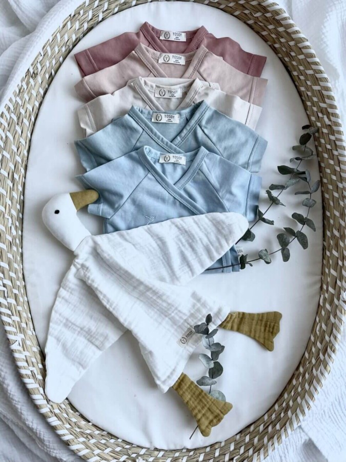 Body organic cotton krótki rękaw - blue water / YOSOY