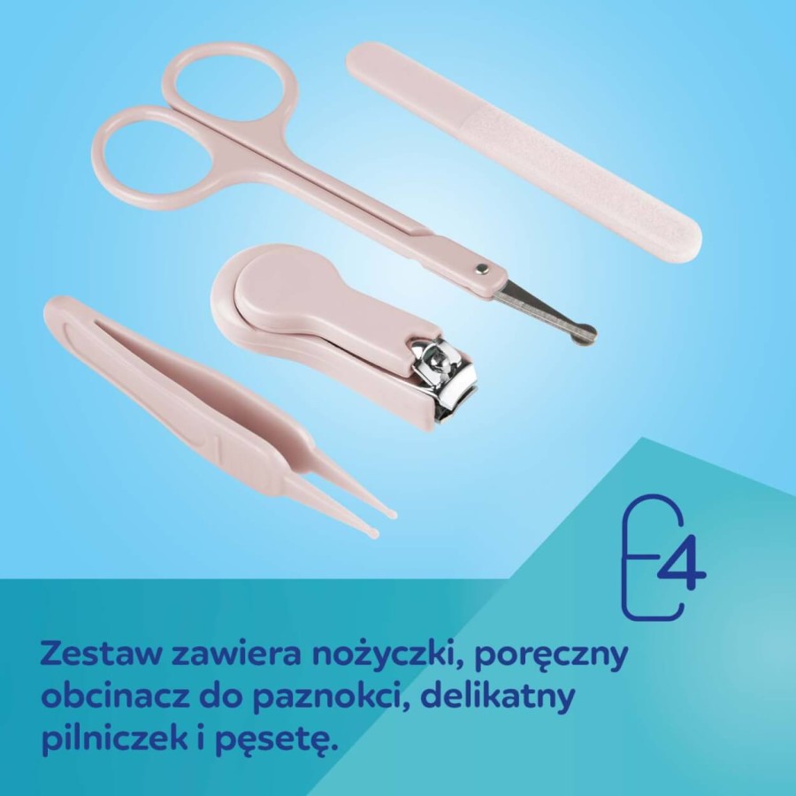 Zestaw pielęgnacyjny do paznokci dla niemowląt i dzieci - pink / Canpol Babies