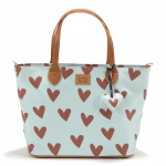 Torba dla mamy M - FEERIA PREMIUM - HEARTBEAT BLUE / La Millou