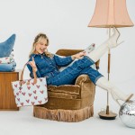 Torba dla mamy M - FEERIA PREMIUM - HEARTBEAT BLUE / La Millou