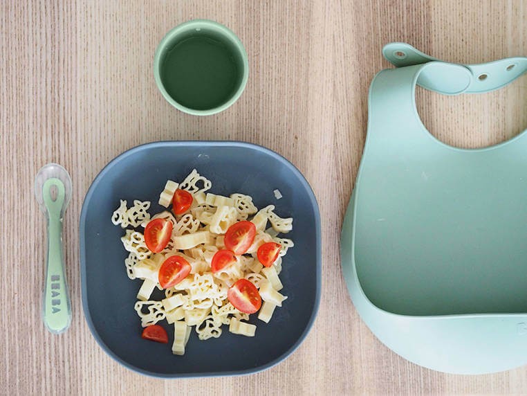 Komplet naczyń z silikonu z przyssawką Mineral / Beaba