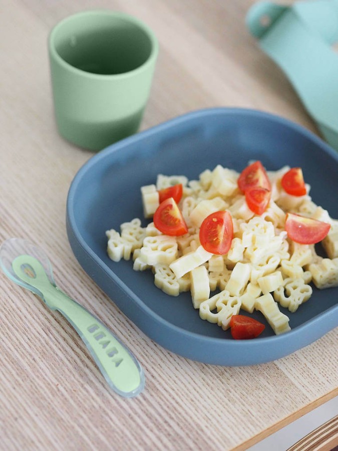 Komplet naczyń z silikonu z przyssawką Mineral / Beaba