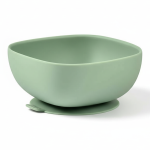 Silikonowa miseczka z przyssawką sage green / Beaba