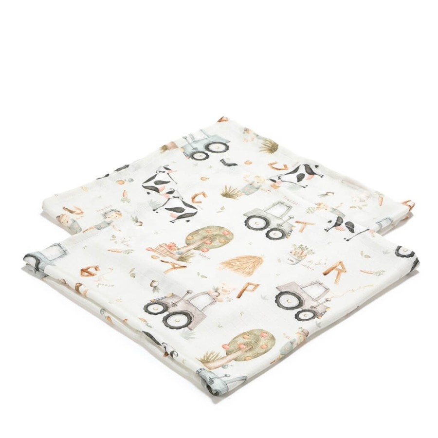 2-pak pieluszek 100% Bamboo Muślin -  ABC FARM / La Millou