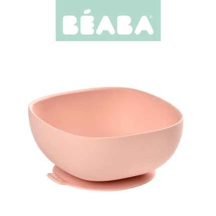 Silikonowa miseczka z przyssawką pink / Beaba