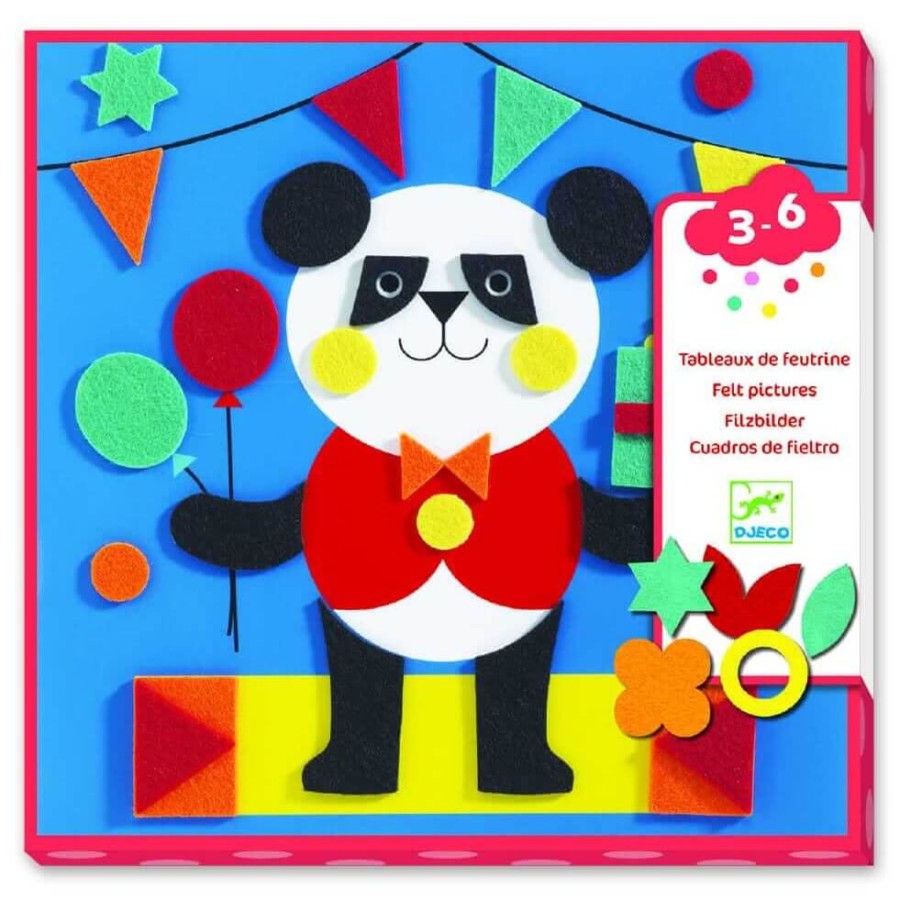 Wyklejanki filcowe SŁODKIE STWORZENIA / Djeco DJ09863