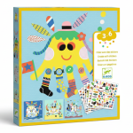 Zestaw artystyczny z naklejkami MORSKIE STWORKI / Djeco DJ08931