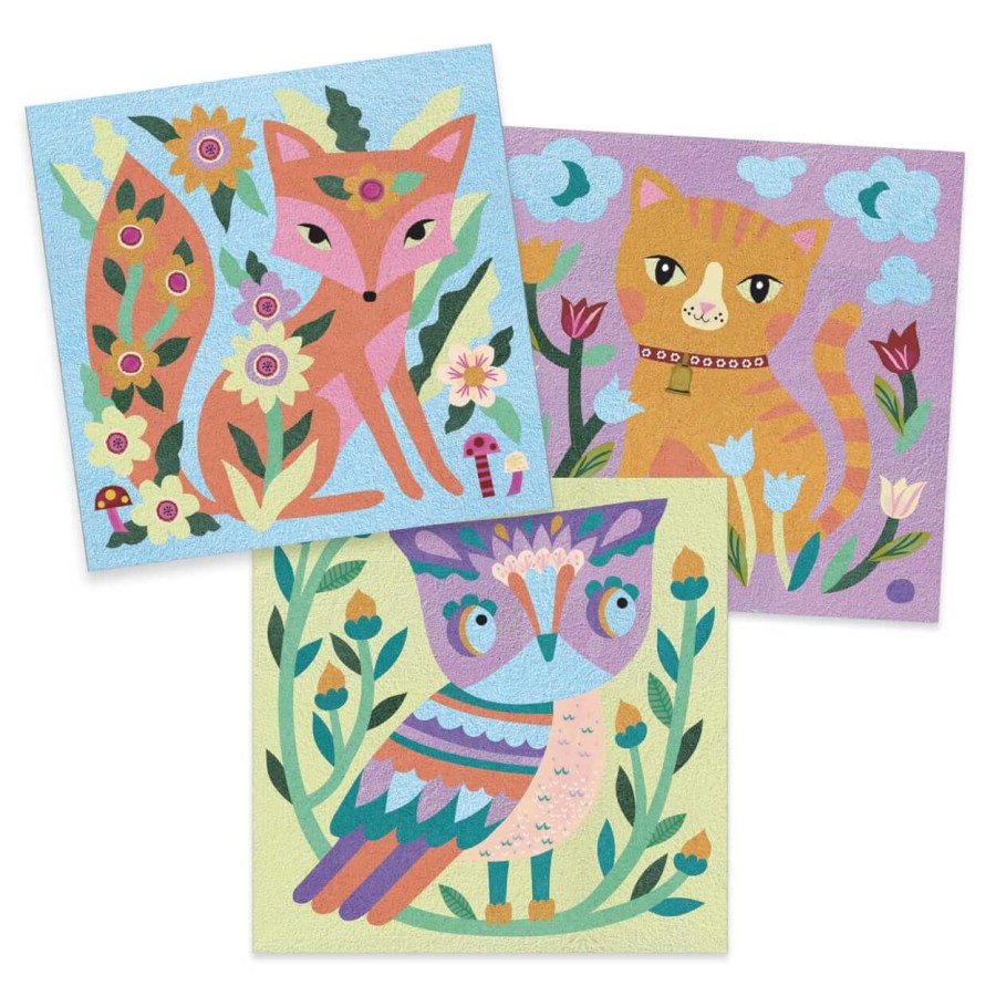 Zestaw artystyczny z piaskami - ŚWIATŁA OGRODU / Djeco DJ08680