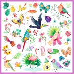 Zestaw naklejek - raj 160szt. / Djeco DJ09271