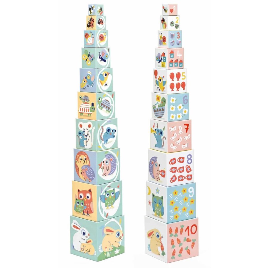 Układanka z kostek BABY BLOKI / Djeco DJ06103