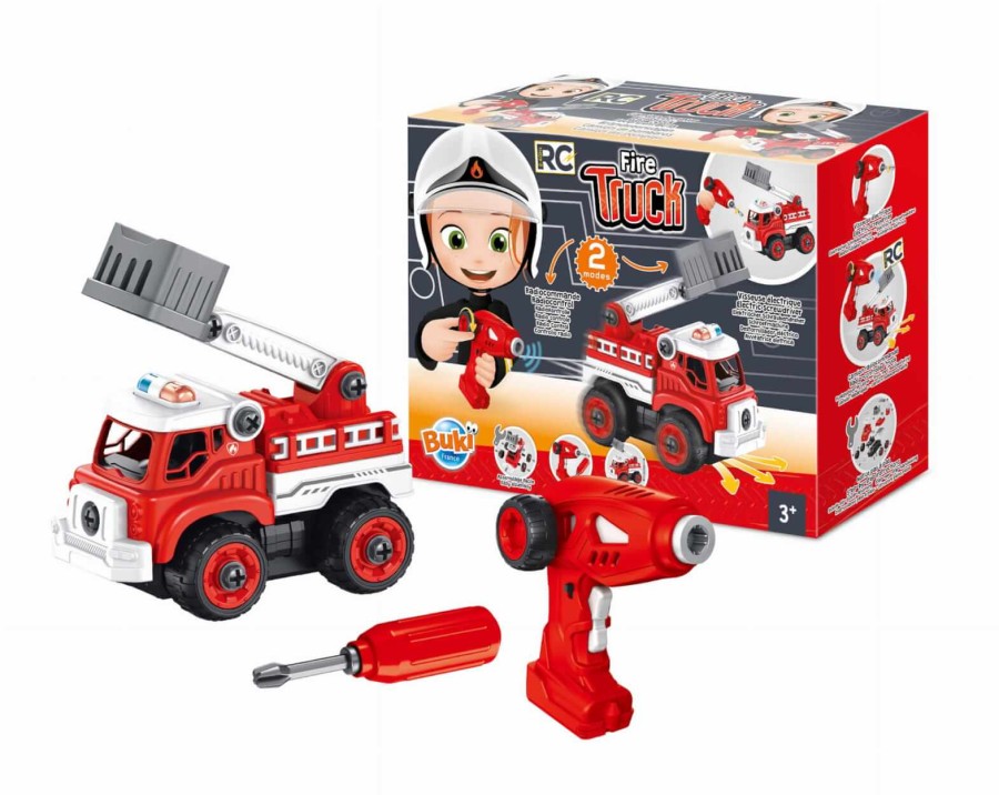 Wóz strażacki do skręcenia zdalnie sterowany / Buki 9022