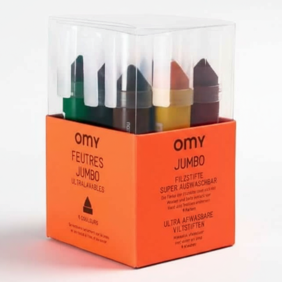 Duże flamastry JUMBO dla dzieci 9 szt. / OMY