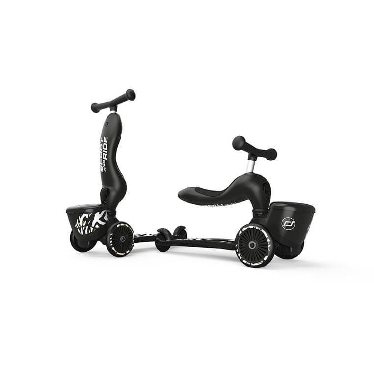 Highwaykick 1 Lifestyle 2w1 Jeździk i hulajnoga z zamykanym schowkiem 1-5 lat Zebra / Scootandride