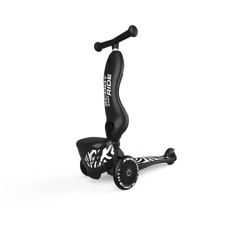 Highwaykick 1 Lifestyle 2w1 Jeździk i hulajnoga z zamykanym schowkiem 1-5 lat Zebra / Scootandride