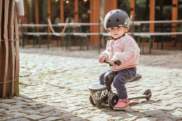 Highwaykick 1 Lifestyle 2w1 Jeździk i hulajnoga z zamykanym schowkiem 1-5 lat Zebra / Scootandride