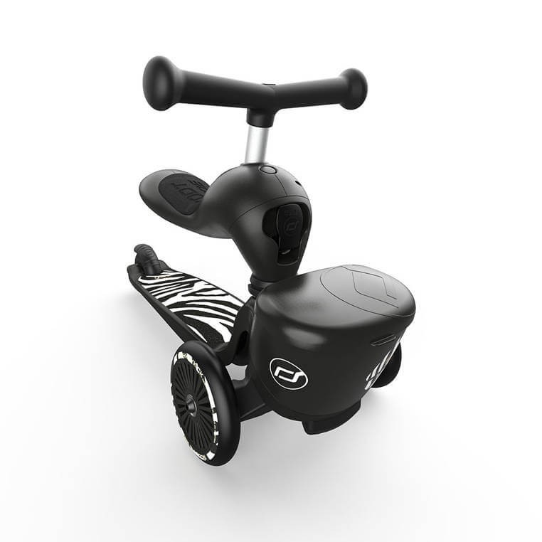 Highwaykick 1 Lifestyle 2w1 Jeździk i hulajnoga z zamykanym schowkiem 1-5 lat Zebra / Scootandride