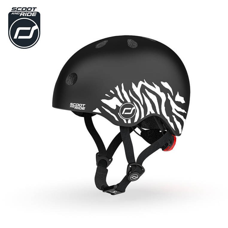 Kask XXS-S dla dzieci 1-5 lat Zebra / Scootandride