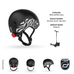 Kask XXS-S dla dzieci 1-5 lat Zebra / Scootandride
