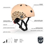 Kask XXS-S dla dzieci 1-5 lat Leopard / Scootandride