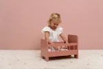 Drewniane łóżeczko dla lalek z pościelą / Little Dutch FSC LD7097