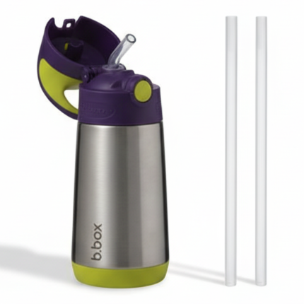 Zestaw słomek do butelki termicznej 350 ml, 2 szt. / b.box