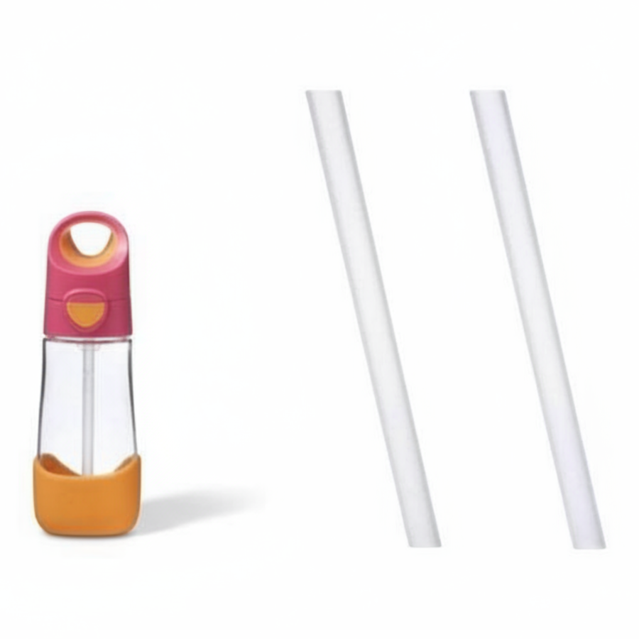 Zestaw słomek do butelki tritanowej 450 ml, 2 szt. / b.box