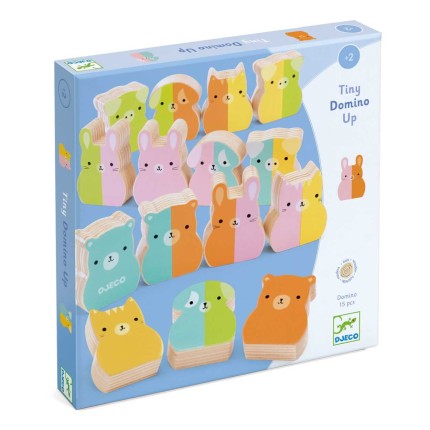 Drewniane Domino Tiny-up / Djeco DJ01675