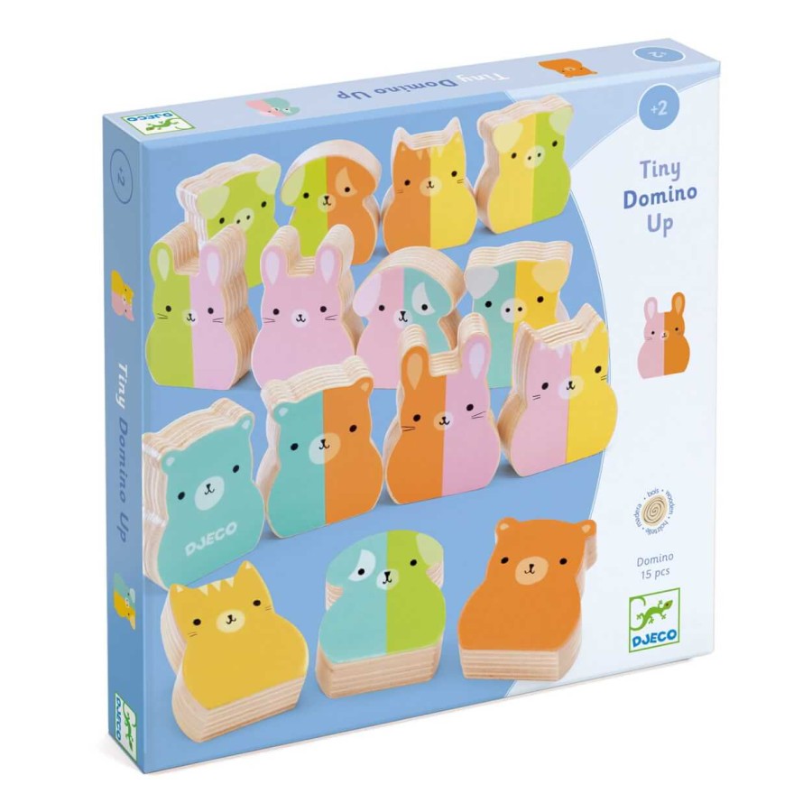 Drewniane Domino Tiny-up / Djeco DJ01675