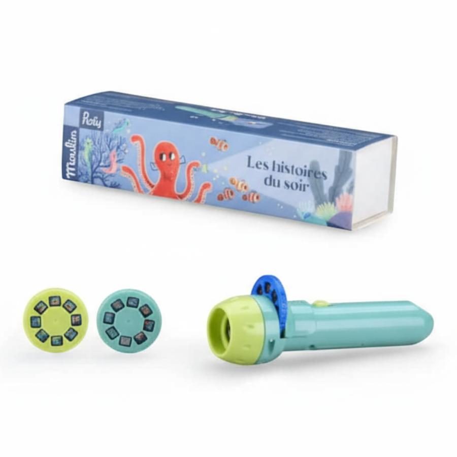 Latarka - projektor PRZYGODY OŚMIORNICY / Moulin Roty