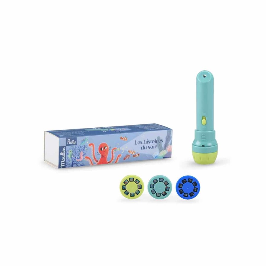 Latarka - projektor PRZYGODY OŚMIORNICY / Moulin Roty