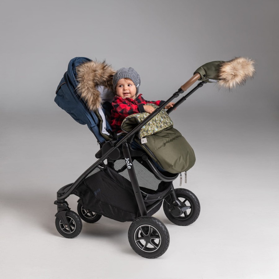 Śpiworek zimowy rozmiar 6-24m KHAKI z futrem / Beztroska