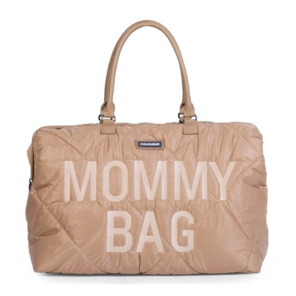 Torba Mommy Bag Pikowana Beżowa / Childhome CWMBBPBE