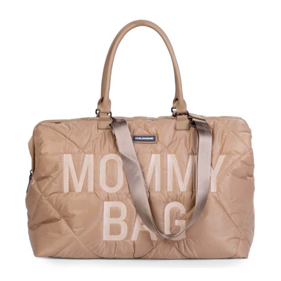 Torba Mommy Bag Pikowana Beżowa / Childhome CWMBBPBE