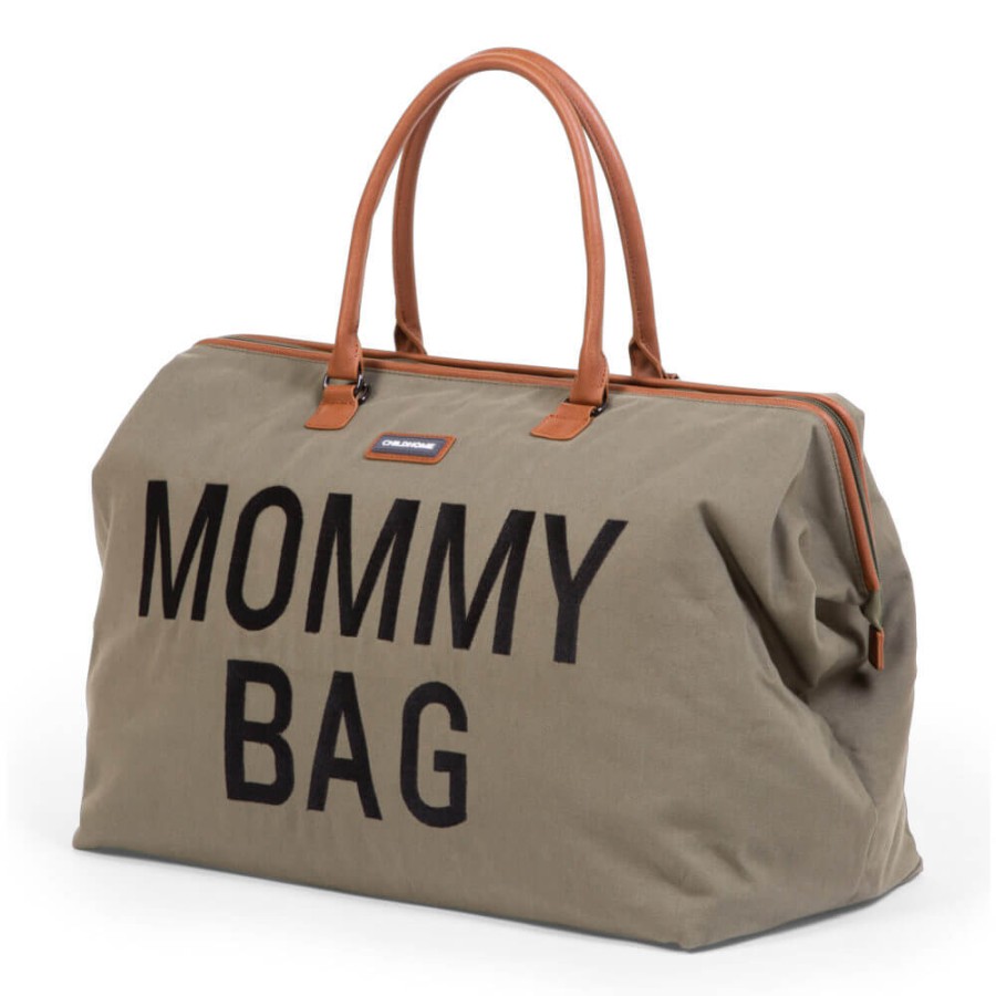 Torba Mommy bag Kanwas Khaki / Childhome CWMBBKA