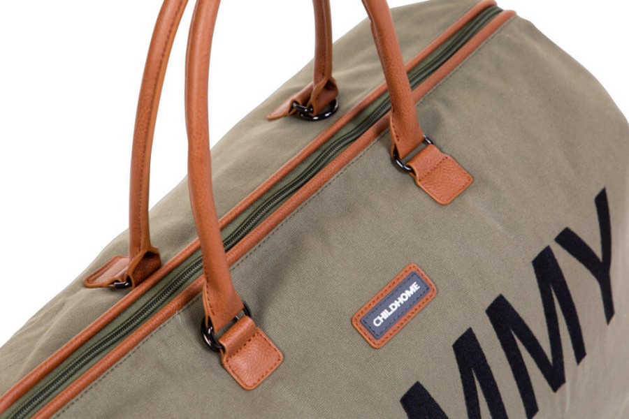 Torba Mommy bag Kanwas Khaki / Childhome CWMBBKA