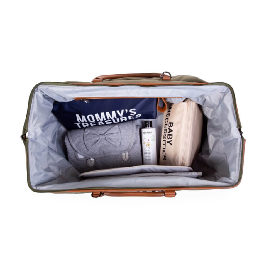 Torba Mommy bag Kanwas Khaki / Childhome CWMBBKA