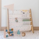 Stojak na Książki Recycled Terrazzo Cream / 3 Sprouts